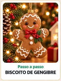 Biscoito de gengibre em cerâmica fria