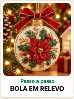 Bola em relevo em cerâmica fria